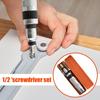 Impact Driver Bit Set 4 Pieces Screw Extractor Set Hand Impact Screwdriver Small Impact Tool Set Repair Tool Kits Screwdriver