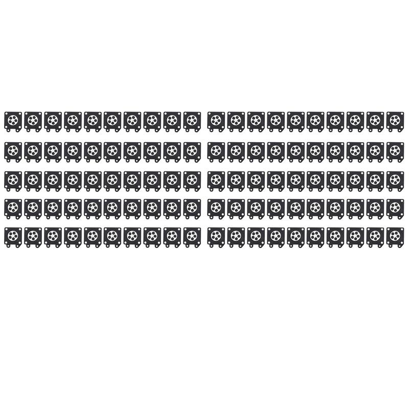 100Pcs Carburetor Parts Chainsaw Carburetor Membrane Pads For Zama Chainsaw Carburetor 2500/3800/4500/5800 Accessories