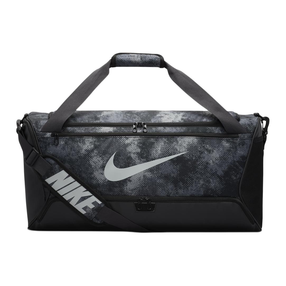 

Nike Brasilia 60L Simple Daily Zipper Closure Polyester Travel Bag Medium Men bags Iron-Gray Black Light-Smoke-Gray FZ2585-068 Iron gray, black, light smoke gray.,Medium