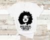 Camiseta Diva Natural Camiseta Cabelo Preto Melanina Penteado Afrocêntrico Mulheres Dreadlocks
