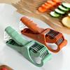 HUIDASHUN New Kitchen Stainless Steel Fruit and Vegetable Slicer Multifunctional Vegetable Salad Fruit Slicer
