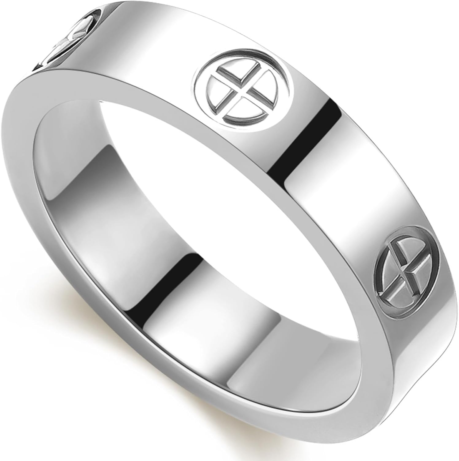 Liebe Freundschaft Ring Vergoldeter Edelstahl Versprechensring Ehering Schmuck Weihnachten Geburtstagsgeschenke für Frauen 10 white