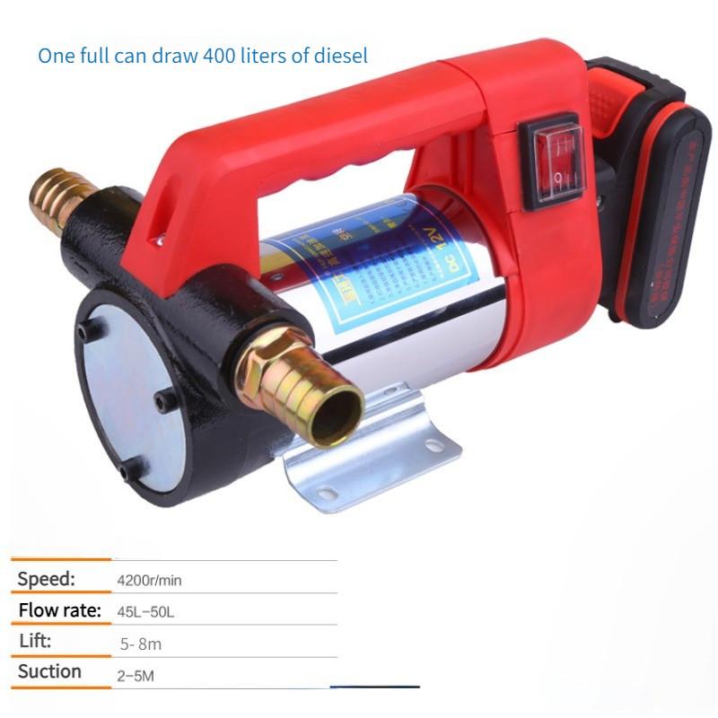 Pompă de Ulei Electrică Industrială Portabilă, cu Autoamorsare, pentru Motorină, Mașină de Pompare Ulei Reîncărcabilă de Uz Casnic