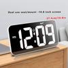 1pc, Large Digital Wall Clocks,  LED Display Digital Alarm Clock, LED Oversized Electric Clock With Date, Week, Temperature, Adj