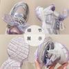 Girls cute sneakers 2025 spring and autumn new mesh pearl national style bow dad shoes running shoes tide