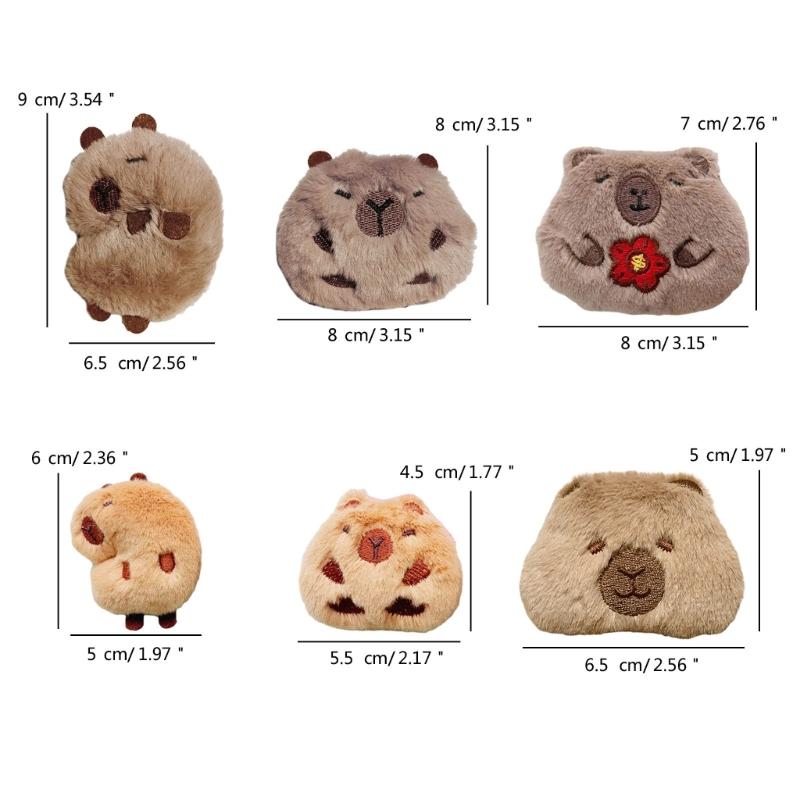 Adorable Capybara Toy Brooches Soft and Comfortable Pin Perfect for Craft Lovers
