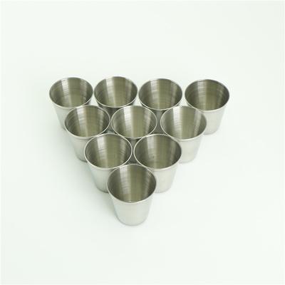 10Pcs 30Ml Portable Stainless Steel Wine Drinking Shot Glasses Barware Cup