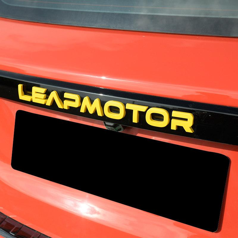 For Leapmotor T03 Auto Modification Rear Trunk Overlay Vinyl Wrap Decal Custom Car Emblem Letter Sticker