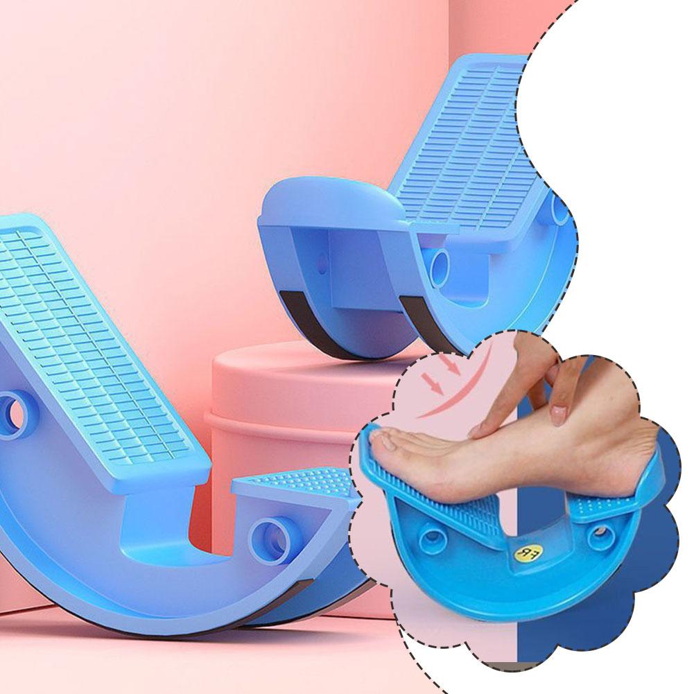 1PCS Plastic Foot Stretcher Rocker Leg Trainer Stepper Arm Calf Ankle Stretching Board Stretching Yoga Fitness Massage Pedal