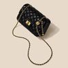 Hot-selling Leather Bags Women's Head Layer Cowhide Style Rhombus Chain High-end Armpit Single-shoulder Crossbody