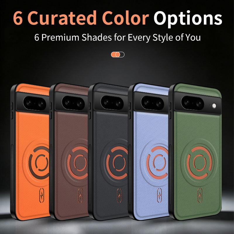 For Google Pixel 6a Case Pixel 7 Pixel 8 Cover Pixel 9 Phone Case Luxury Magnetic Silicone ShockProof Protective Back CoverCoque