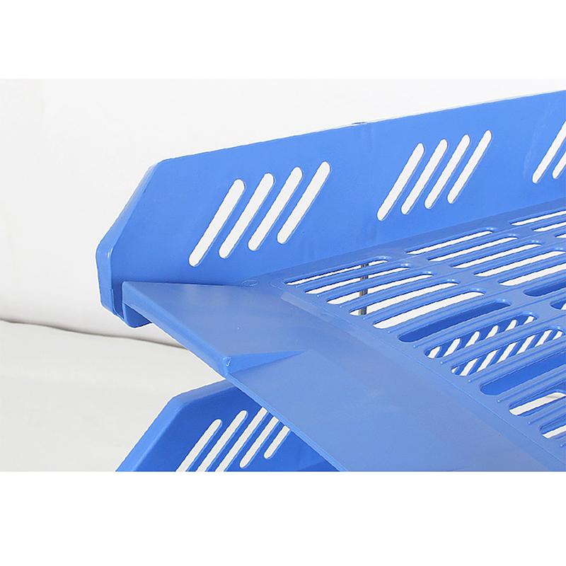 Four-layer File Rack Multi-layer Tray Storage Rack Holder Office Storage Plastic Storage Rack