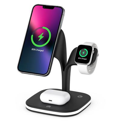 4 w 1 Wielofunkcyjna magnetyczna ładowarka bezprzewodowa do smartfona Bezprzewodowa podstawka ładująca do AirPods iWatch Lampka nocna LED