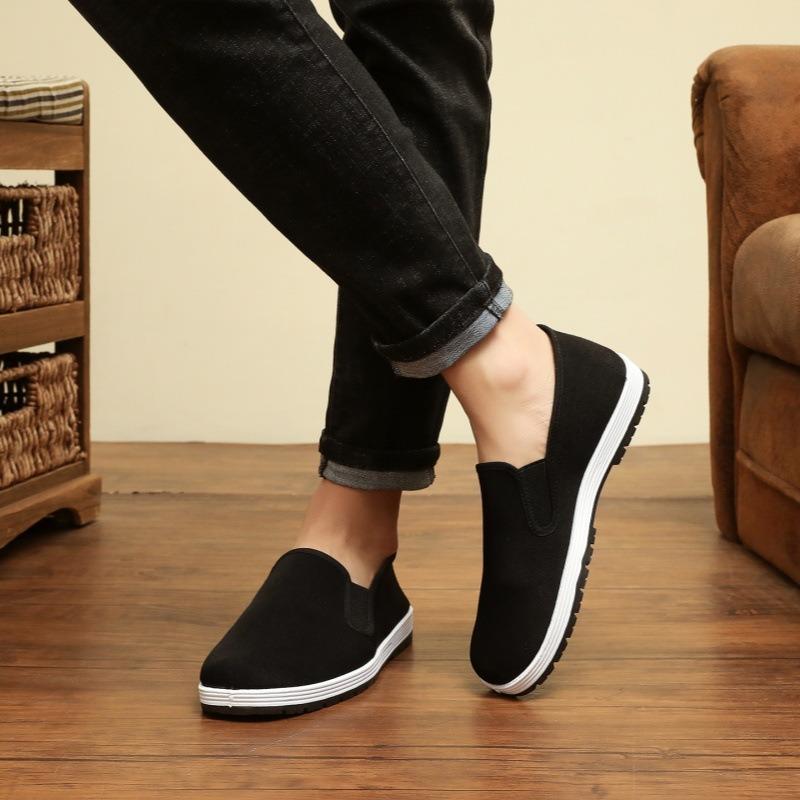 Stoffschuhe Frühling und Sommer bequeme Freizeitschuhe Outdoor täglich leicht atmungsaktiv flach Herrenschuhe