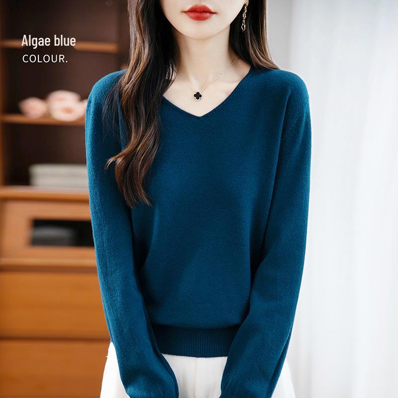 V-Neck Soft Knit Layered Sweater - Spring & Autumn Style