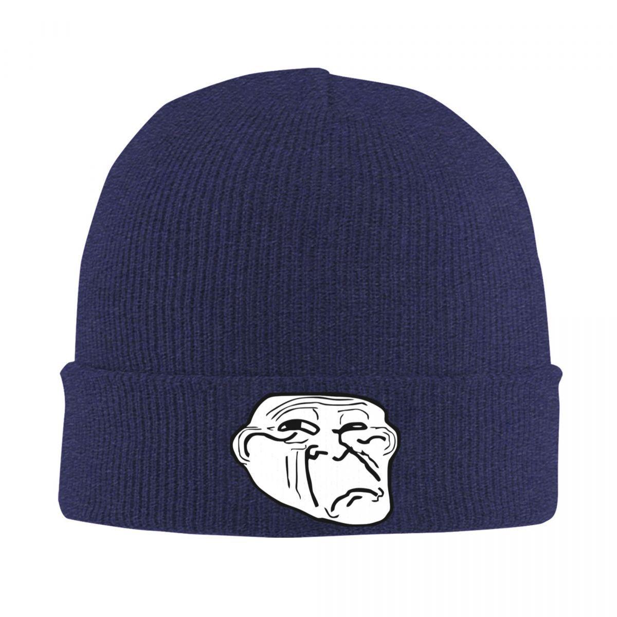

Troll Face Beanie Hats Cute Caps Men Women Unisex Outdoor Sport Skullies Beanies Spring Printed Elastic Beanie Hat