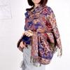 Paisley Pashmina Shawl Scarf Women Jacquard Cashew Printed Scarves Double-side Flowers Borders Female Tassel Blanket Wraps