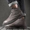 Fashion Winter Men's Ankle Boots Classic Business Leather Boots Men's Casual Short Boots Lace Up Fashion High Top Shoes Free Delivery