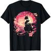Kawaii Cat Anime Japanese Retro Men Women Kids Funny Cat T-Shirt(1)