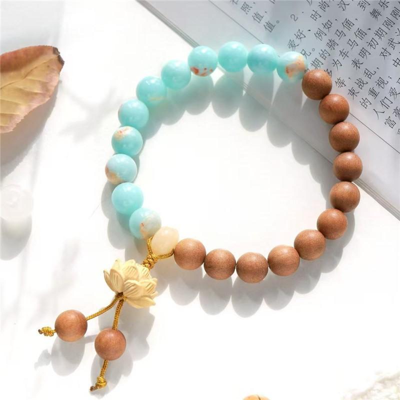 Fashion New Chinese Two Circles Wenwan Bracelet Star Moon Bodhi Shoushan Stone Charcoal Grilled Bodhi Cat Claw Small Fresh Bracelet