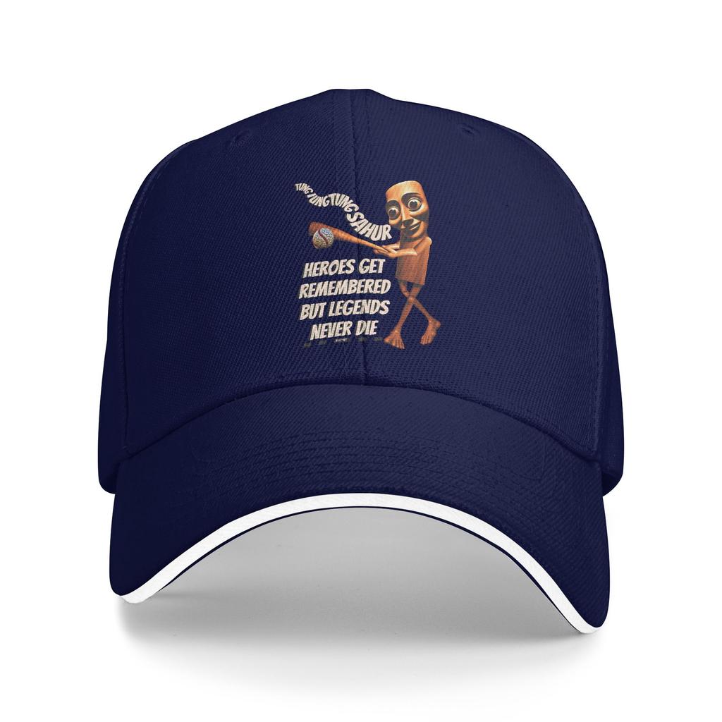 Italian Brainrot Tung Tung Sahur Baseball Cap  Street Style Trucker Hat Summer Men Adult Kpop Rock Baseball Caps