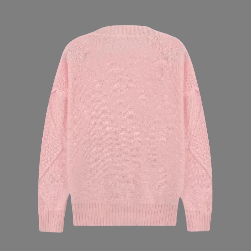 Women's Solid Color V-Neck Long Sleeve Cable Knit Cardigan Sweater Coat