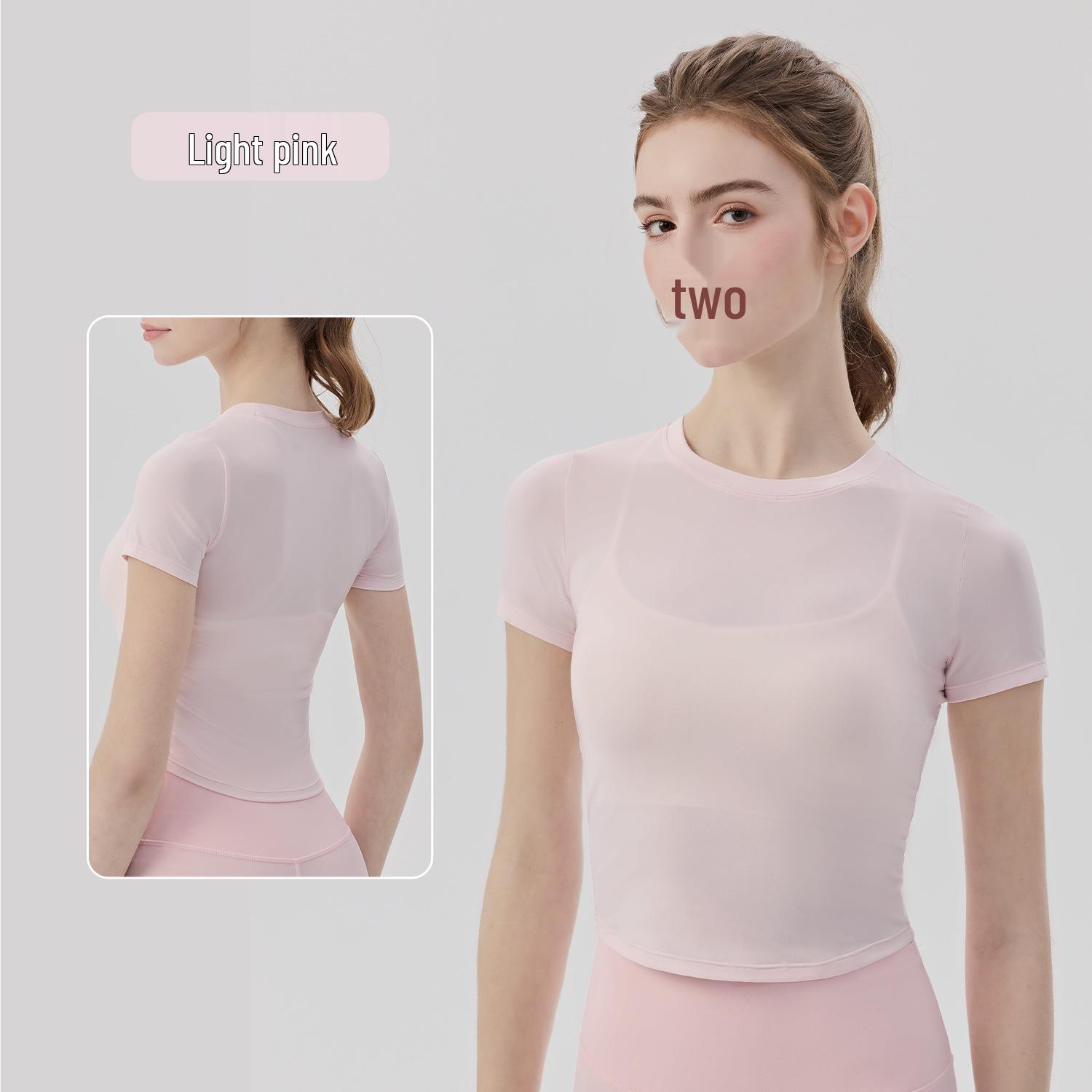 

Soft & Chewy Lightweight Women s Yoga T-Shirt - Slimming, Bare-Feel Fitness Top for Pilates, Running, and Sports. Small