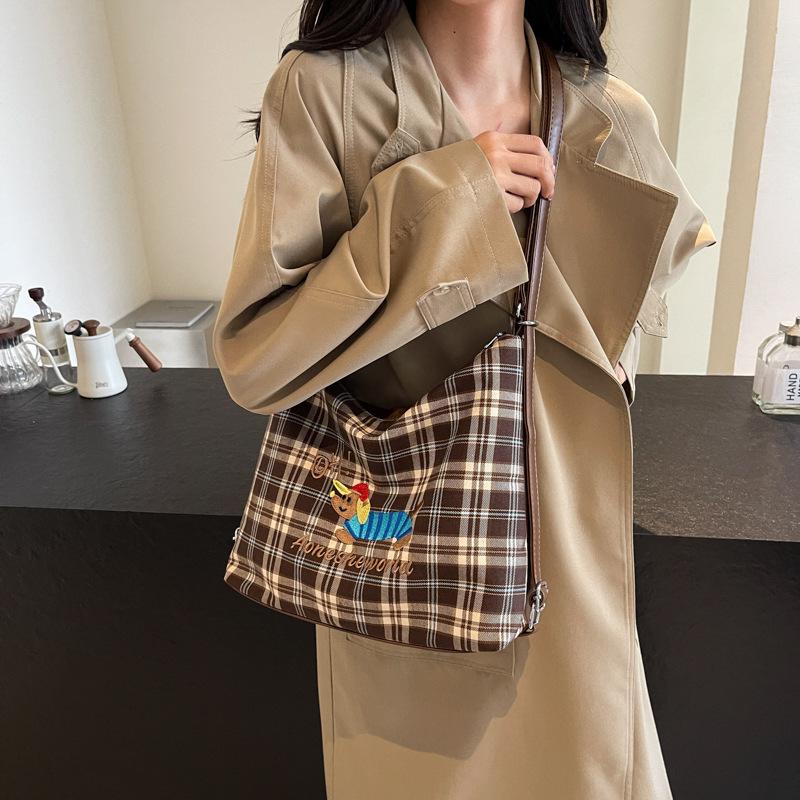 Commuter Large-capacity Bag Women's New Double Shoulder Back Bag Single Shoulder Messenger Bag Tote Bag