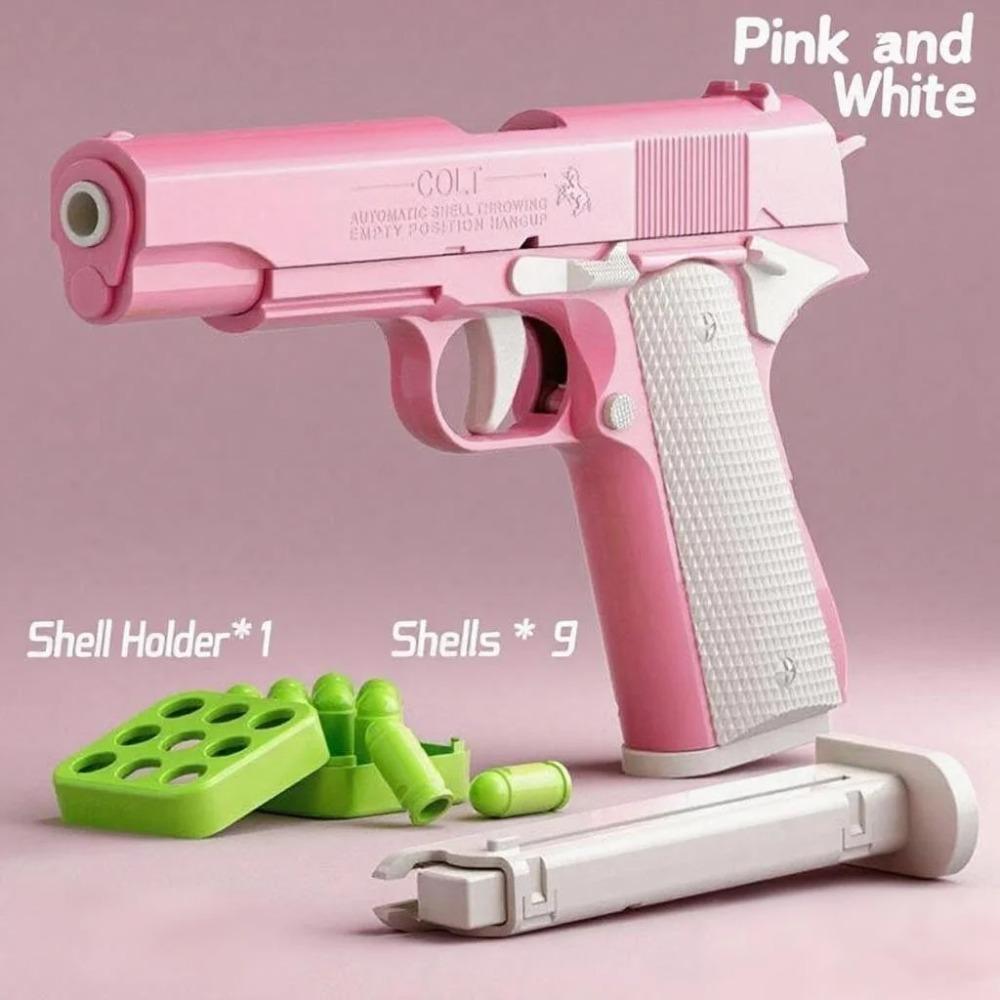 Stressabbau Modellpistole Kontinuierliches Werfen Hängender Revolver Werfer Spielzeugpistole Outdoor Spiel Unterhaltung Kindergeschenk