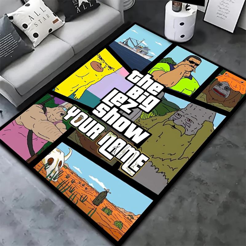 Big Lez Show Theme Custom Name Carpet Rug For Living Room Bedroom Home Sofa Decoration Kids Play Nonslip Floor Mat
