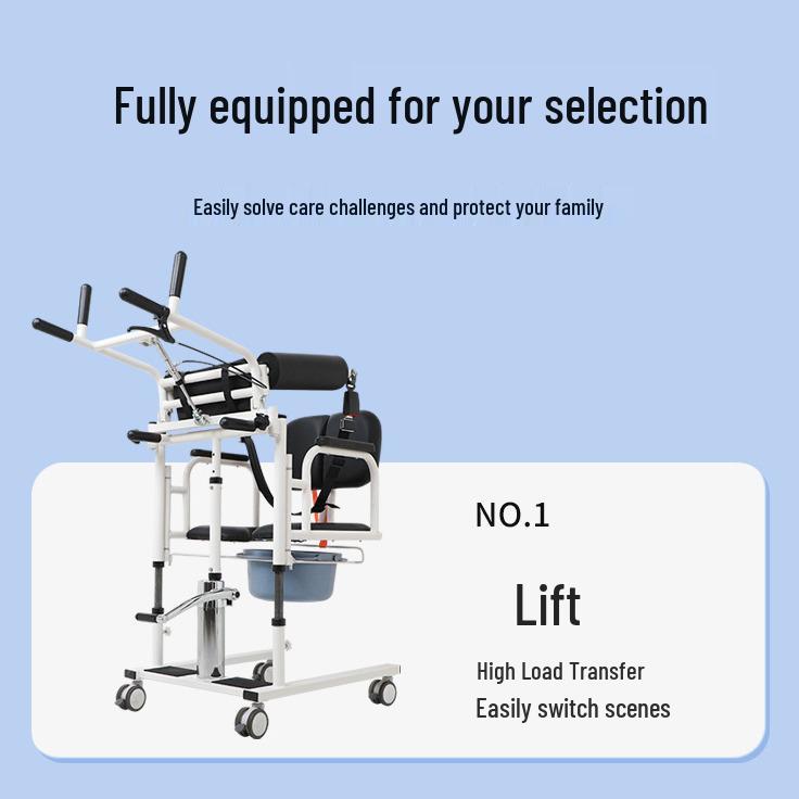 Hydraulic Lift Transfer Device for Bedridden or Paralyzed Elderly Patients