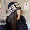 Autumn and winter Internet celebrities stacked bag head hat women's high sense metal small standard loose warm ear protection knitted hat