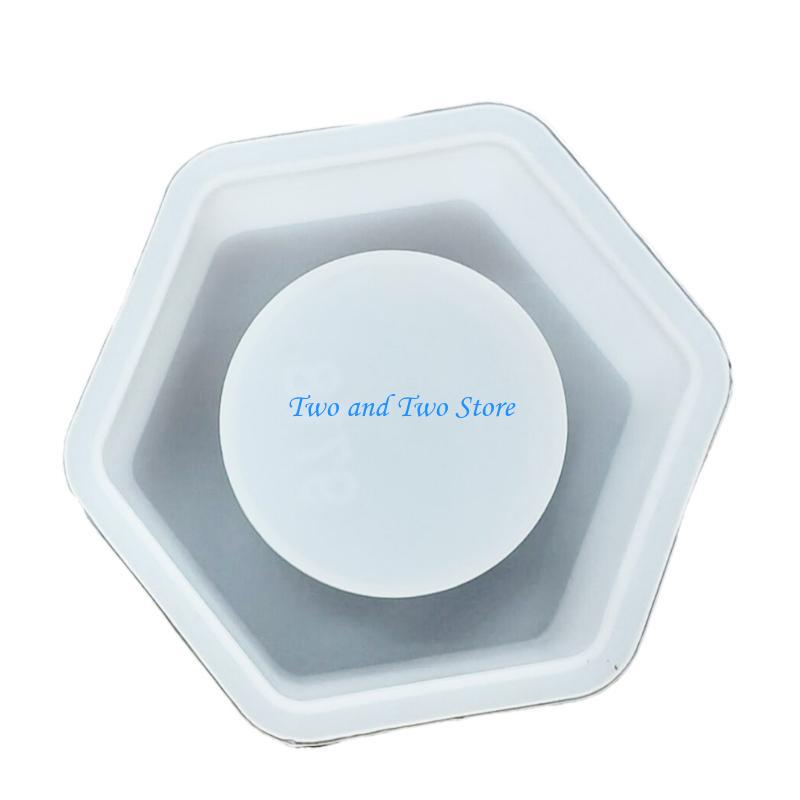 HX6F Silicone Mold for Hexagonal Holders Unique and Holder Creating Moulds for Craft Enthusiasts CN
