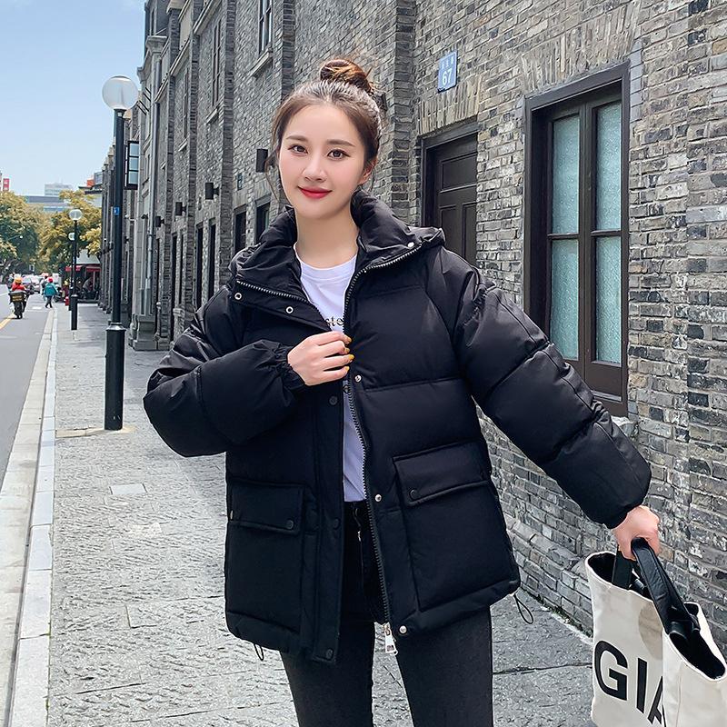 Padded clothes women's winter clothes new down padded clothes women's loose hooded short thickened women's padded jacket