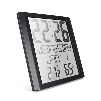 Digital Clock Alarm Setting 8.6 Inch Wall Clock for Bathroom Beside Shelf