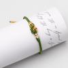 Handmade Red Rope Bracelet with Gold Pendant - DIY Semi-Finished Concentric Knot for Couples