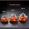 ZISIZ Thickened Glass Teapot with Infuser