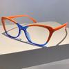 Vintage Cat Eye Women Eyeglasses Simple Multicolor Rim Blue Light Blocking Spectacles New Trendy Ins Brand Design Eyewear