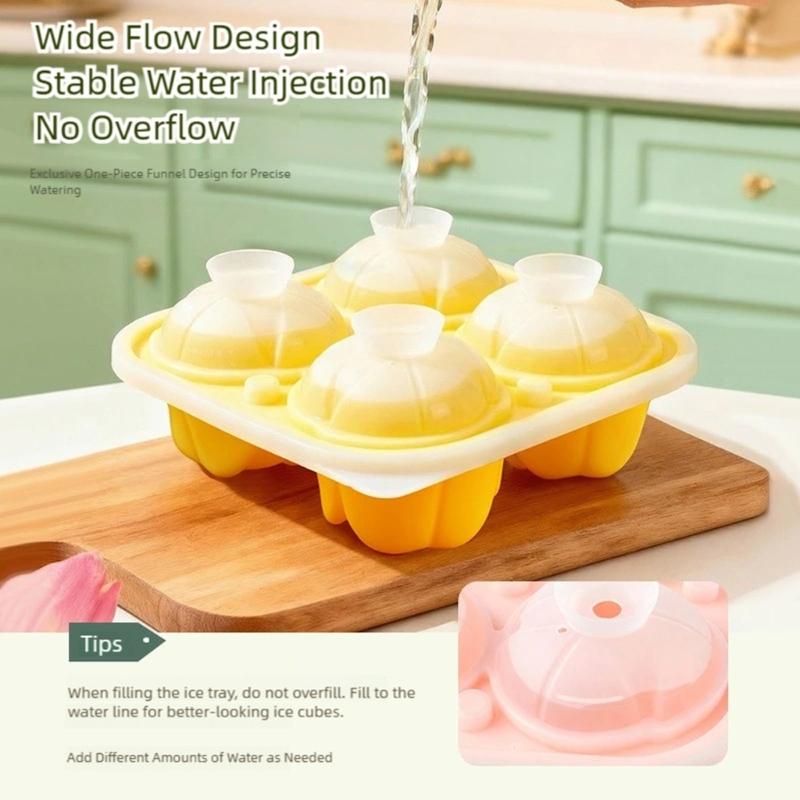 Multifunctional Silicones Molds for Ice Cubes with Tulips Flower Pattern for Home Parties and DIY Projects
