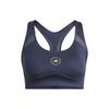 X Stella McCartney Truepurpose Power Impact Бюстгальтер Однотонний Логотип Середня Інтенсивність Швидкосохнучий Спортивний Бюстгальтер З U-подібною спинкою Жіноча білизна Легендарний-Темно-Синій IB5523