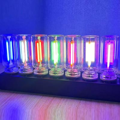 5 Color Car Interior LED Lights USB Wireless Retro Glass Bottle Mood Lamp Touch Control Ambient Atmosphere