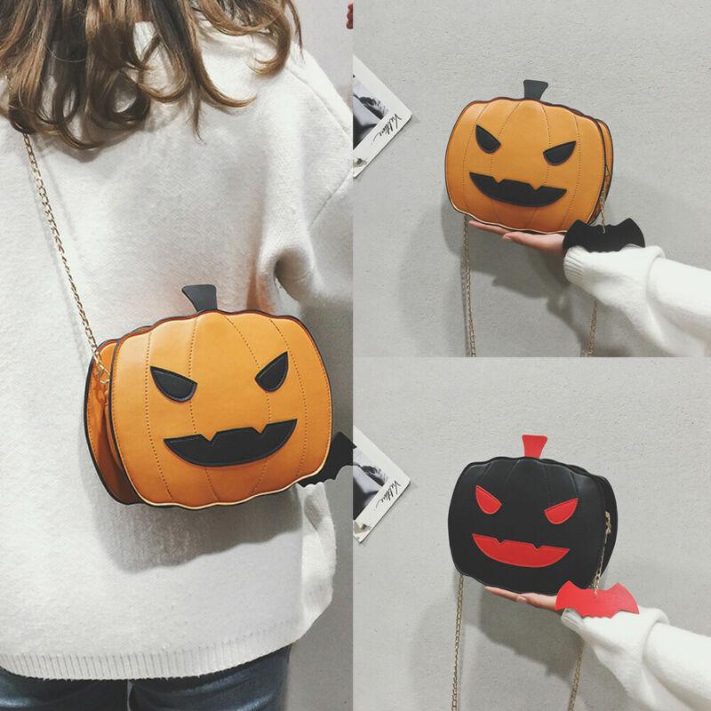 New personality fashion leather creative pumpkin cluch purse shoulder bag