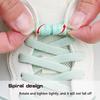 1Pair No Tie Shoelaces Metal Capsule Buckle Shoelace Round Elastic Laces Without Ties Sneakers Basketball Shoe Laces Accessories
