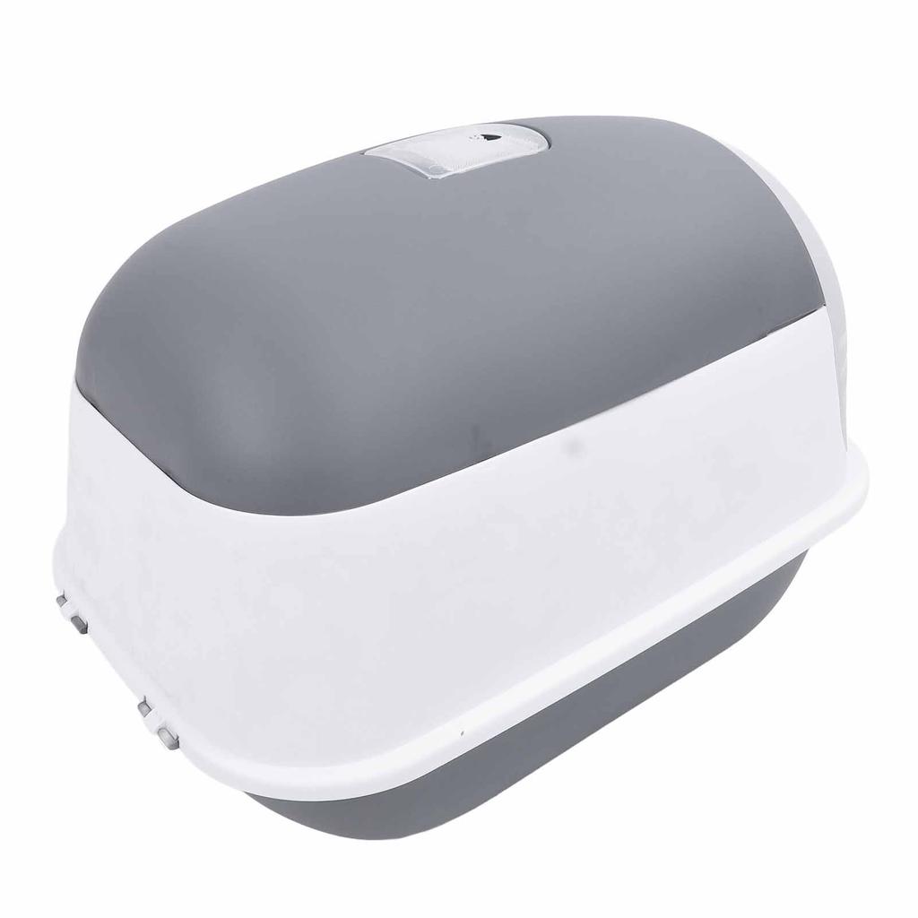 Enclosed Plastic Litter Box Extra Large Odor Resistant Easy Cleaning Covered Kitty Litter Box with Scoop for Indoor Cats
