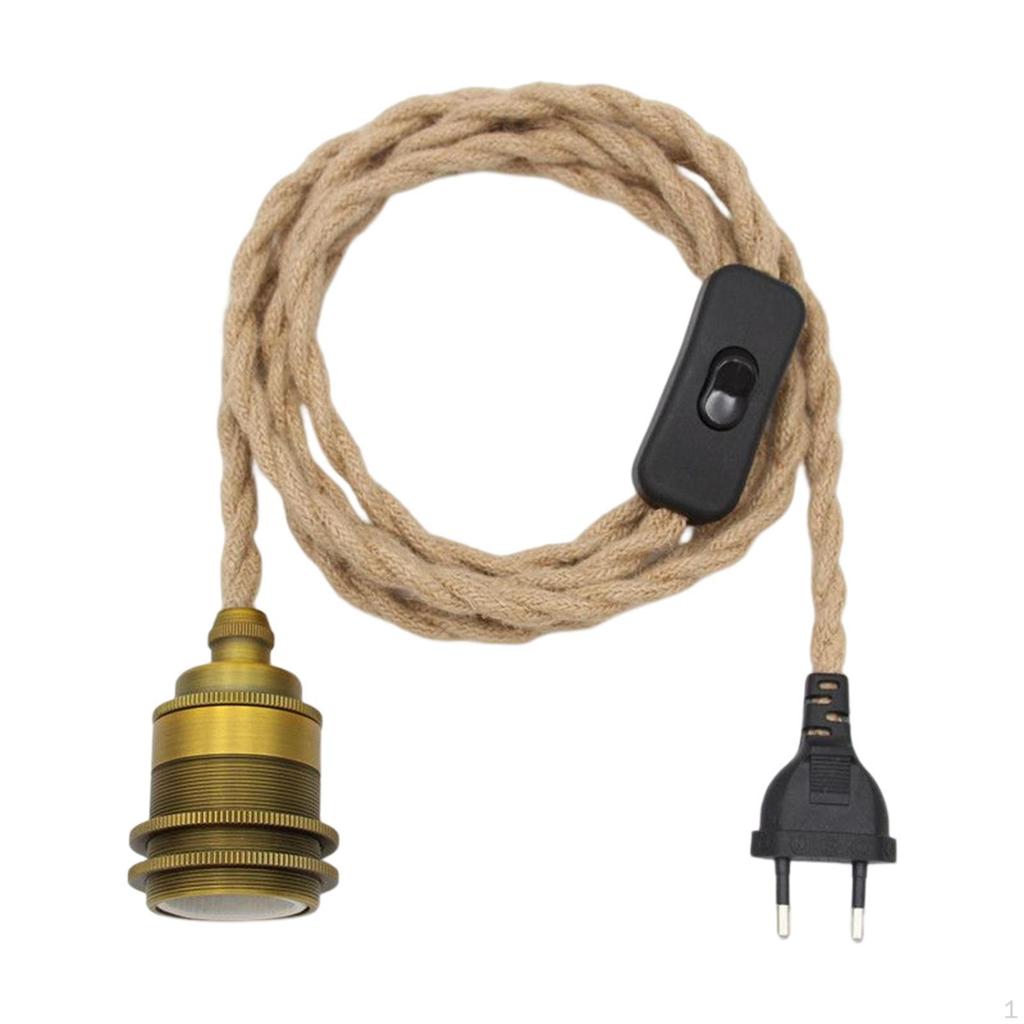 Vintage-Stil-Lampenkabel, flexibel, für industrielle Pendelbeleuchtung, Schwarz