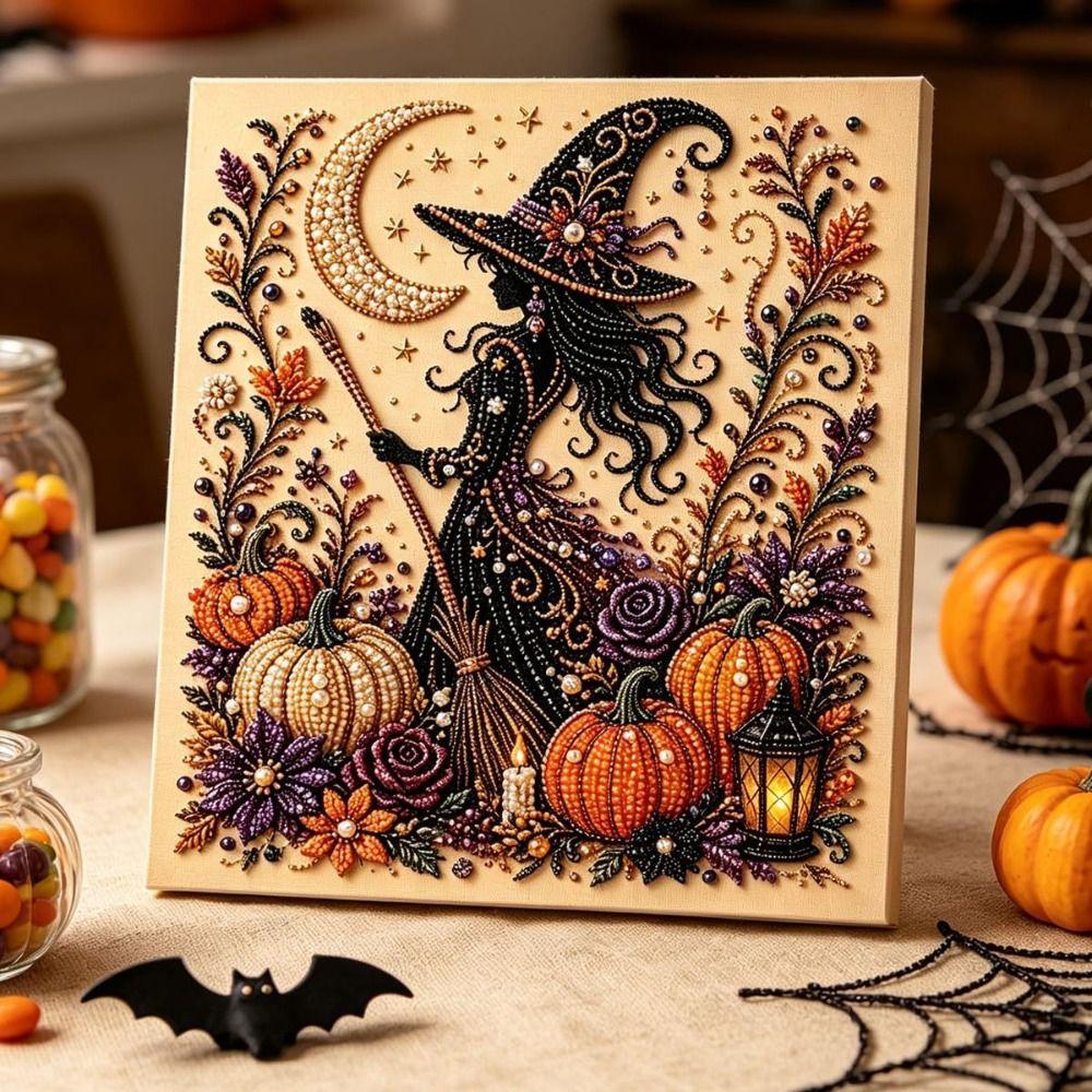 Halloween Themed Halloween Pearl Art Kit Ornament Pearl  Painting  Living