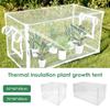 Skleník Rostlinný Zahradní Stan PVC Kryt Odolný proti Hmyzu Ptákům Přenosný Zimní Květinová Teplá Místnost Anti-uv Větruodolný Pěstební Skleník
