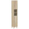 Bathroom Cabinet with Open Shelf ARNHEM Sonoma Oak