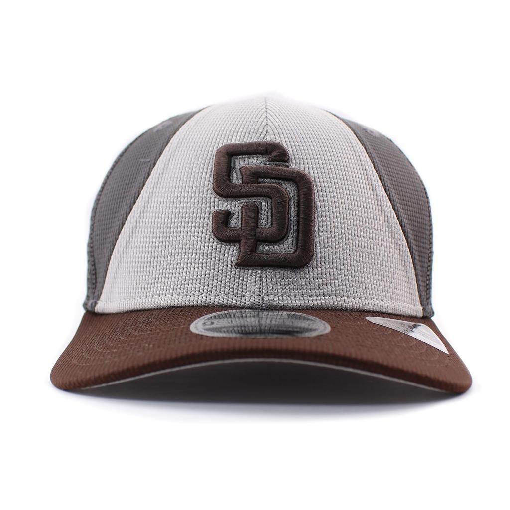 Cap 9SEVENTY Stretch Snapback San Diego Padres MLB BATTING PRACTICE MESH STRETCH SNAPBACK CAP GRAPHITE SAN DIEGO PADRES [New Era] [Used]