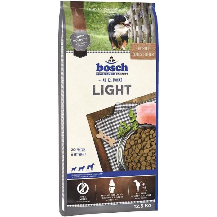 Croquettes Pour Chien Adulte - Bosch - Light - 12.5 Kg - Contrôle Du Poids - 6% De Matières Grasses